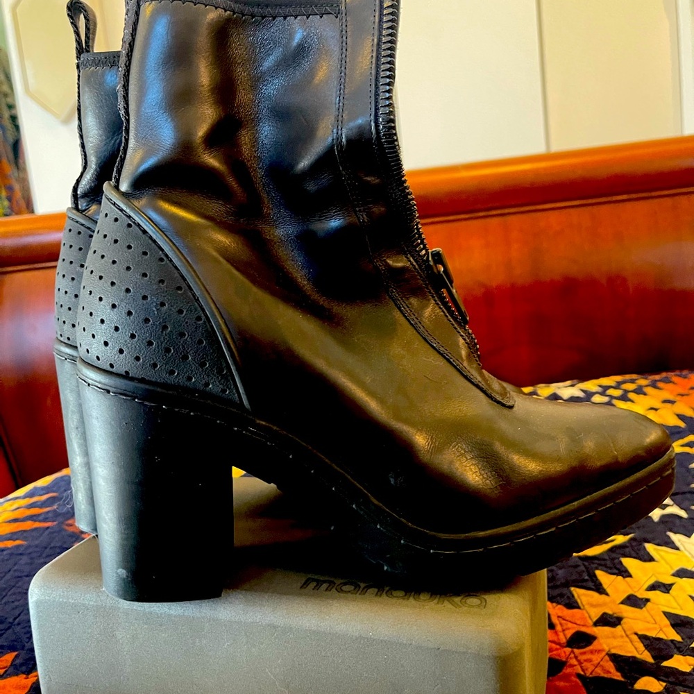 Alexander Wang for H&M leather platform booties